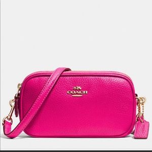 coach hot pink mini purse
